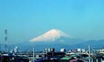 屋上より富士山を望む